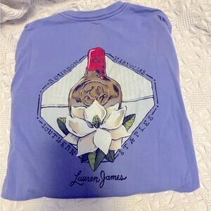 Lauren James. T-Shirt. Periwinkle color.